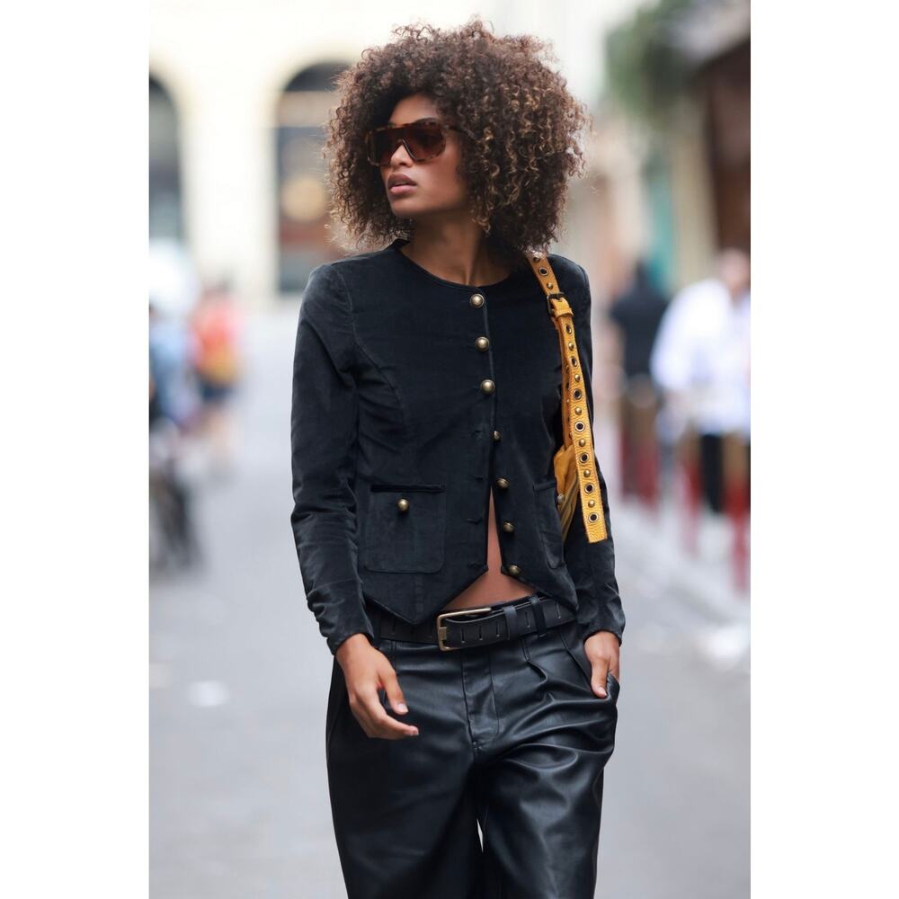 NWT / Free People Becky Velvet Jacket / sz M